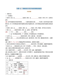 专题11   物质的分类及构成物质的微粒 -2022年初三毕业班化学常考点归纳与变式演练（通用版）·