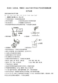 2022年宁夏吴忠市（市直、利通区）初中学业水平模拟化学试题（无答案）