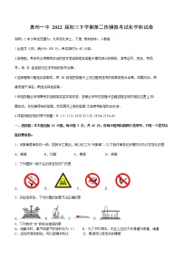 2022年广东省惠州市第一中学中考二模化学试题(word版含答案)