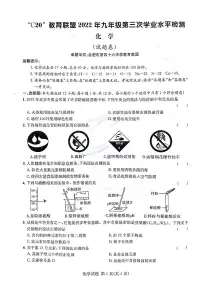 2022年安徽省C20教育联盟第三次学业水平检测化学试题