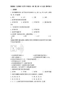 鲁教版 (五四制)八年级全册第二节 元素课时作业