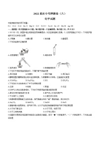 2022年重庆市中考押题卷化学试题（六）(word版无答案)