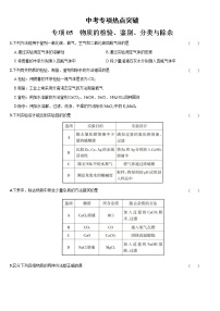 热点突破05  物质的检验、鉴别、分类与除杂-2022年中考化学热点题型专项突破（通用版）