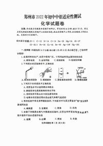 2022年河南郑州中考初三二模化学试卷及答案