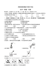 2022年河南省普通高中招生考试终极一考化学试题(word版无答案)