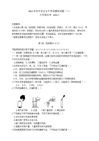 2022年山东临沂市费县中考化学二模试题(word版无答案)