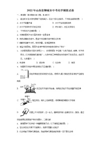 2022年山东省聊城市中考化学模拟试卷(word版无答案)