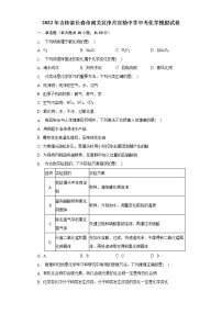 2022年吉林省长春市南关区净月实验中学中考化学模拟试卷(word版无答案)