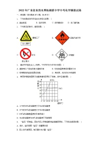 2022年广东省东莞市厚街湖景中学中考化学模拟试卷(word版无答案)