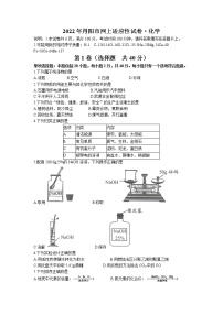 2022年江苏省镇江市丹阳市网上适应性（二模）化学试题（无答案）