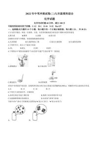 2022年湖南省娄底市新化县西河镇四校联考中考模拟冲刺化学试题（二）(含答案)