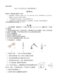 2022年贵州省贵阳市云岩区中考保底练习化学试题(word版无答案)