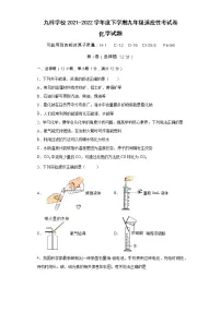 2022年安徽省滁州市定远县九梓学校中考适应性考试化学试题(word版含答案)