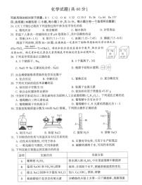 2022年江苏省连云港市中考真题化学卷及答案（图片版）