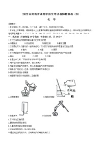 2022年河南省九年级普通高中考试名师押题B化学试题(word版含答案)