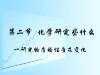 初中化学沪教版九年级上册第2节 化学研究些什么教案配套课件ppt