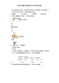 2022年浙江省丽水市中考化学试卷（包含答案解析）