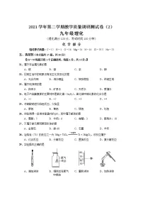 2022年上海市崇明区中考二模化学试卷(含答案)