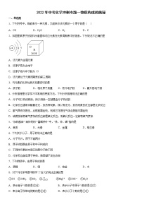 2022年中考化学冲刺专题物质构成的奥秘试卷