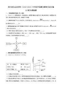 四川省乐山市四年（2019-2022）中考化学真题分题型分层汇编-03填空&推断题