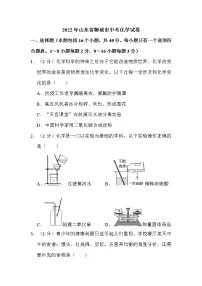 2022年山东省聊城市中考化学试卷解析版