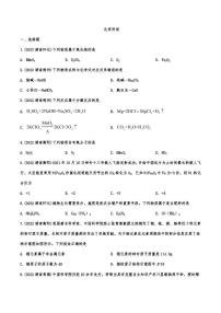 2022年中考化学真题汇编：化学用语附真题答案