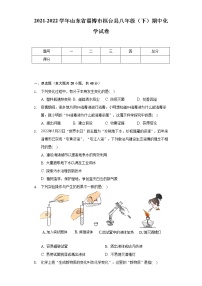 2021-2022学年山东省淄博市桓台县八年级（下）期中化学试卷（Word 含解析）