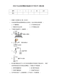 2022年山东省聊城市临清市中考化学三模试卷(Word 含解析)