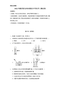 2022年陕西省宝鸡市陇县中考化学三模试卷（Word解析版）