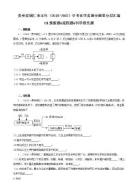 贵州省铜仁市五年（2018-2022）中考化学真题分题型分层汇编-04推断题&流程题&科学探究题