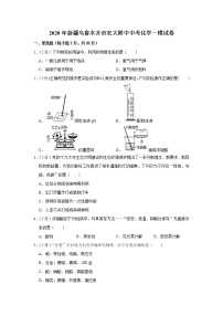 2020年新疆乌鲁木齐市农大附中中考化学一模试卷(含答案)