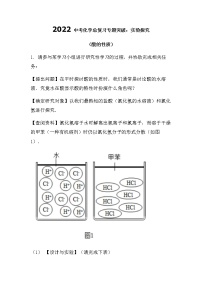 2022中考化学总复习专题突破：实验探究题（酸的性质）（无答案）