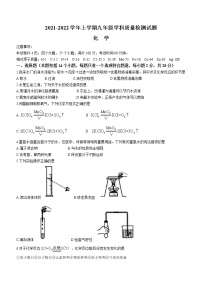 河南省郑州市2021-2022学年九年级上学期期中化学试题