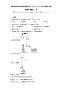 贵州省黔南州惠水县第四中学2022-2023学年九年级上学期半期考试化学A卷(含答案)