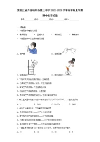 黑龙江省齐齐哈尔市第三中学2022-2023学年九年级上学期期中化学试题(含答案)