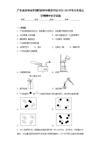 广东省深圳市罗湖区新华外国语学校2022-202学年九年级上学期期中化学试题(含答案)