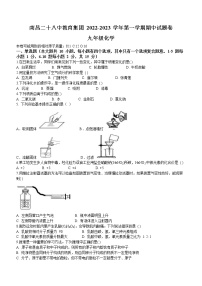 江西省南昌市第二十八中学教育集团2022-2023学年九年级上学期期中化学试题(含答案)