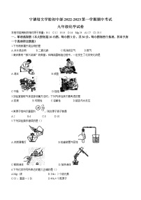 福建省宁德博雅培文学校2022-2023学年九年级上学期期中化学试题(含答案)