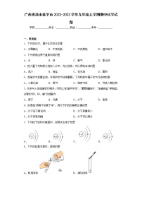 广西贵港市桂平市2022-2023学年九年级上学期期中化学试题(含答案)