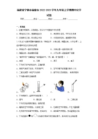 福建省宁德市福鼎市2022-2023学年九年级上学期期中化学试题(含答案)