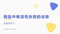 初中化学人教版九年级下册实验活动8 粗盐中难溶性杂质的去除一等奖ppt课件