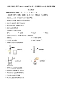 福建省泉州市台市商投资区泉州第五中学分校2022-2023学年九年级上学期期中化学试题(含答案)