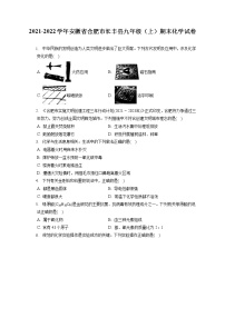 2021-2022学年安徽省合肥市长丰县九年级（上）期末化学试卷（含答案解析）