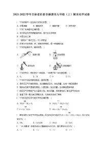 2021-2022学年吉林省长春市德惠市九年级(上)期末化学试卷(含答案解析)