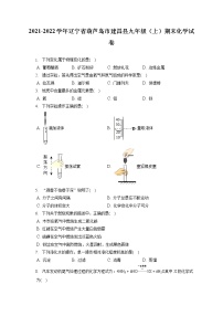 2021-2022学年辽宁省葫芦岛市建昌县九年级（上）期末化学试卷（含答案解析）