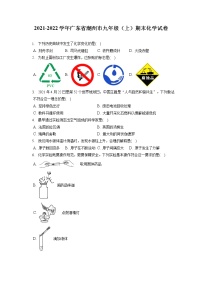 2021-2022学年广东省潮州市九年级（上）期末化学试卷（含详细答案解析）