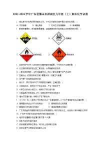 2021-2022学年广东省佛山市禅城区九年级（上）期末化学试卷（含详细答案解析）