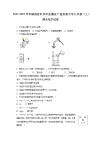 2021-2022学年湖南省长沙市岳麓区广益实验中学九年级（上）期末化学试卷（含详细答案解析）