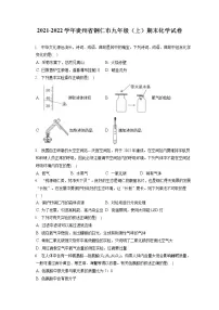 2021-2022学年贵州省铜仁市九年级(上)期末化学试卷(含答案解析)