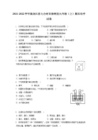 2021-2022学年黑龙江省七台河市勃利县九年级（上）期末化学试卷（含答案解析）